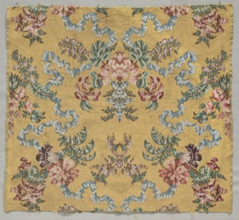 Length of Brocaded Silk, 1723-1774. Style of Jean Baptiste Pillement (French, 1728-1808). Brocade