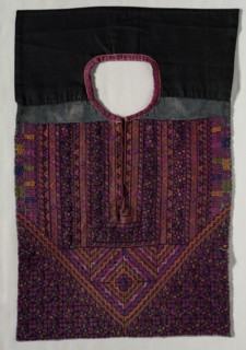 Embroidered Blouse Front, 19th century. Palestine, 19th century. Embroidery; silk on linen;