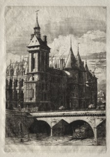 Etchings of Paris:  The Clock Tower, 1852. Charles Meryon (French, 1821-1868). Etching