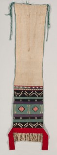 "Hopi Brocade" style Dance Sash, c. 1880-1900. America, Native North American, Southwest, Pueblo