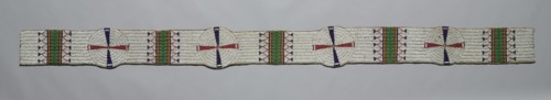 Blanket Strip, c. 1900. America, Native North American, Plains, Tsitsistas (Cheyenne) people,
