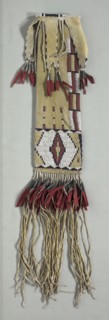 Pipe Bag, c. 1870. America, Native North American, Plains, Tsitsistas (Cheyenne) people,