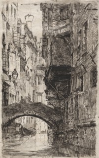 Ponte del Pistor. Otto H. Bacher (American, 1856-1909). Etching