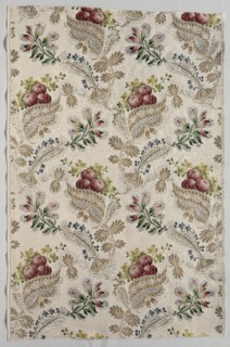 Textile, 1723-1774. France, 18th century, Period of Louis XV (1723-1774). Taffeta, brocaded; silk,