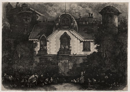 The Enchanted House, 1871. Rodolphe Bresdin (French, 1822-1885). Lithograph; sheet: 31.5 x 43 cm