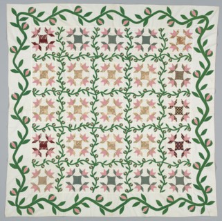 Quilt Cover, c. 1857. America, 20th century. Pieced cotton; average: 214.6 x 208.3 cm (84 1/2 x 82