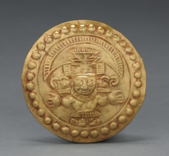 Ear Flare Frontal, Chimú style (900-1470). Peru, North Coast, Paramonga(?), Chimú style (900-1470).