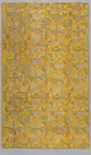 Table Cover, late 1600s - early 1700s. Italy, Venice, late 17th-early 18th century. Satin weave,