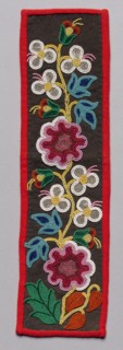 Beaded Panel, late 1800s. Northeast Woodlands, Great Lakes Region, Anishinaabe (Ojibwe) or