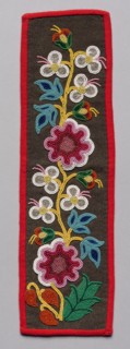 Beaded Panel, late 1800s. Northeast Woodlands, Great Lakes Region, Anishinaabe (Ojibwe) or