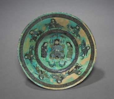Bowl, late 1100s-early 1200s. Iran, Seljuk Period, late 12th - early 13th Century. Fritware with