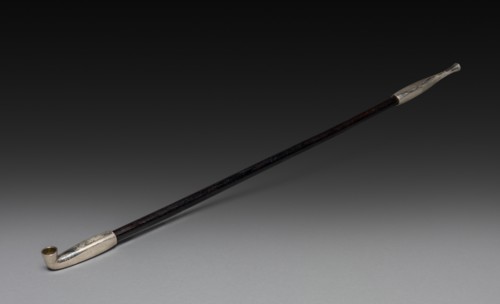 Tobacco Pipe, 19th century. Japan, Edo Period (1615-1868). Wood and metal; overall: 40.2 cm (15