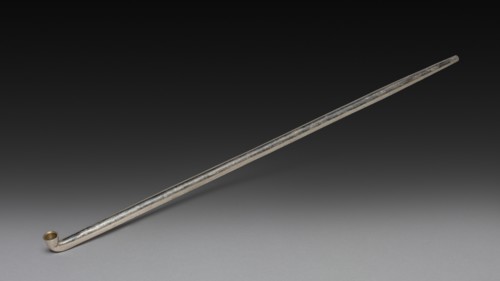 Tobacco Pipe, 1800s-1900s. Japan, 19th-20th century. Metal; overall: 40 cm (15 3/4 in.).