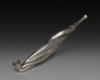 Tobacco Pipe, 1800s-1900s. Japan, 19th-20th century. Metal; overall: 23 cm (9 1/16 in.).