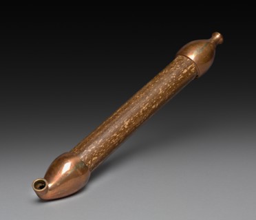 Tobacco Pipe, 19th century. Japan, Edo Period (1615-1868). Bamboo and copper; overall: 27 cm (10