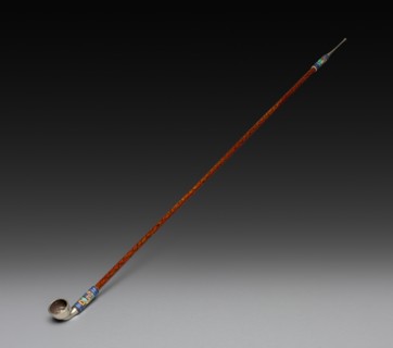 Tobacco Pipe, 18th-19th century. Japan, Edo Period (1615-1868). Wood and metal; overall: 69.8 cm