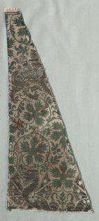 Silk Fragments, 1350-1399. Italy, Lucchese, second half of 14th century. Lampas weave, brocaded;