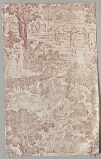 Printed Cotton Cloth, c. 1790. England, late 18th century. Copperplate printed cotton; overall: 104