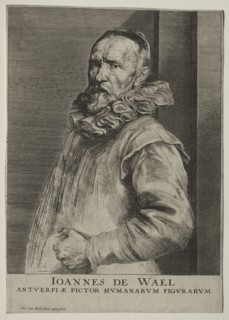 Portrait of Jan de Wael Nevers. Anthony van Dyck (Flemish, 1599-1641). Engraving and etching