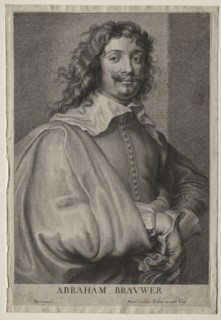 Adrian Brower. Schelte Adams Bolswert (Flemish, 1586-1659). Etching and engraving