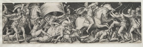 Combats and Triumphs No. 9. Etienne Delaune (French, 1518/19-c. 1583). Engraving