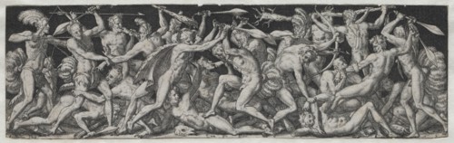 Combats and Triumphs No. 7. Etienne Delaune (French, 1518/19-c. 1583). Engraving