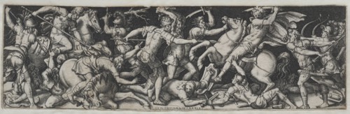 Combats and Triumphs No. 11. Etienne Delaune (French, 1518/19-c. 1583). Engraving