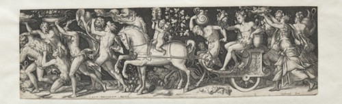 Combats and Triumphs No. 5:  The Triumph of Bacchus. Etienne Delaune (French, 1518/19-c. 1583).