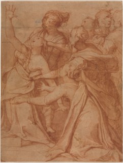 A Miracle of Saint Philip Benizzi: The Healing of a Demoniac Woman, c. 1557. Taddeo Zuccaro