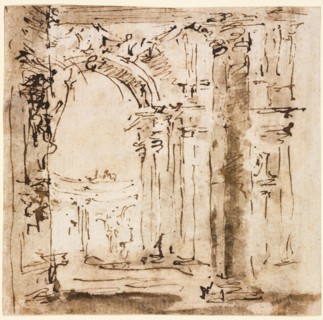 Sketch of the Labyrinth of the Villa Pisani, 1773-1778(?). Francesco Guardi (Italian, 1712-1793).
