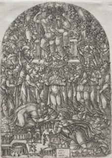 The Apocalpse:  An Innumerable Multitude which stand before the Throne, 1555. Jean Duvet (French,