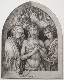 The Man of Sorrows. Martin Schongauer (German, c.1450-1491). Engraving