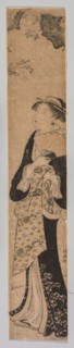 A Beauty in Spring, 1752-1815. After Torii Kiyonaga (Japanese, 1752-1815). Color woodblock print;