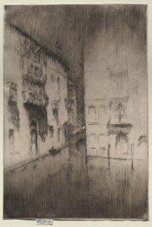 Nocturne:  Palaces, 1886. James McNeill Whistler (American, 1834-1903). Etching and drypoint