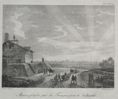 Spanish Campaign:  A Building Fortified by the French near Valladolid. Baron Louis Albert Guillain