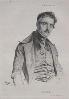 Antoine-Louis Barye. Jean Francois Gigoux (French, 1806-1894). Lithograph