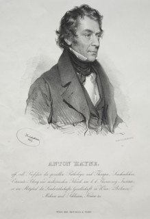 Portrait of Dr. Anton Hayne, 1840. Joseph Kriehuber (German, 1800-1876). Lithograph