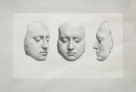 Death Mask of Sir Thomas Lawrence. Richard James Lane (British, 1800-1872). Lithograph