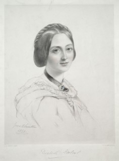 Lady Elizabeth Herbert. Richard James Lane (British, 1800-1872). Lithograph, hand colored