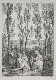 The Picnic. After Alexandre Moitte (French, 1750-1828), Charles Philibert Lasteyrie du Saillant