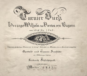 Book on Tournaments:  Title Page, 1817. Theobald Senefelder (German, 1777-1846), and Clemens