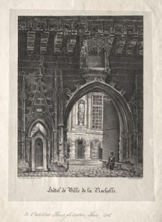 Hotel da Ville de la Rochelle, France. Alois Senefelder (German, 1771-1834). Lithograph