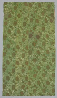 Textile, c. 1700. Italy, early 18th Century. Lampas weave, silk and gold thread; overall: 175.9 x