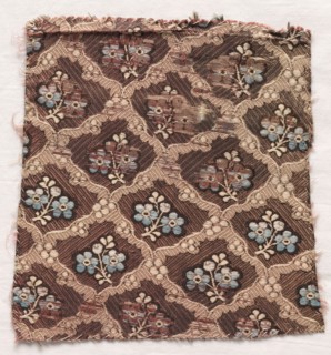 Textile Fragment, 1774-1793. France, 18th century, Period of Louis XVI (1774-1793). Droguets