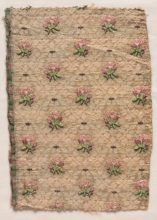 Textile Fragment, 1774-1793. France, late 18th century, Period of Louis XVI (1774-1793). Droguets