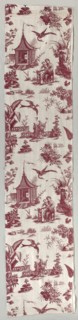 Copperplate-Printed Cotton, 1700s. England, Chambers, 18th century. Copperplate printed cotton;