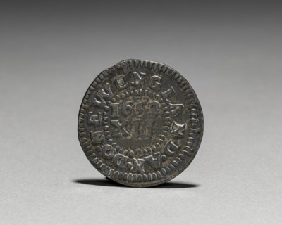 Pine Tree Shilling (reverse), 1652. John Hull (American, 1624-1683), Robert Sanderson (American,