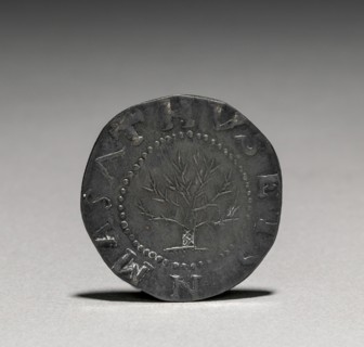 Shilling, 1652. John Hull (American, 1624-1683), Robert Sanderson (American, 1609-1693). Silver;