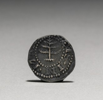Pine Tree Sixpence (obverse), 1652. John Hull (American, 1624-1683), Robert Sanderson (American,