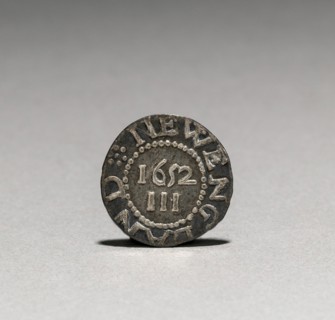 Pine Tree Three Pence (reverse), 1652. John Hull (American, 1624-1683), Robert Sanderson (American,
